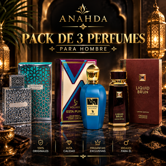 Pack 3 perfumes para hombre